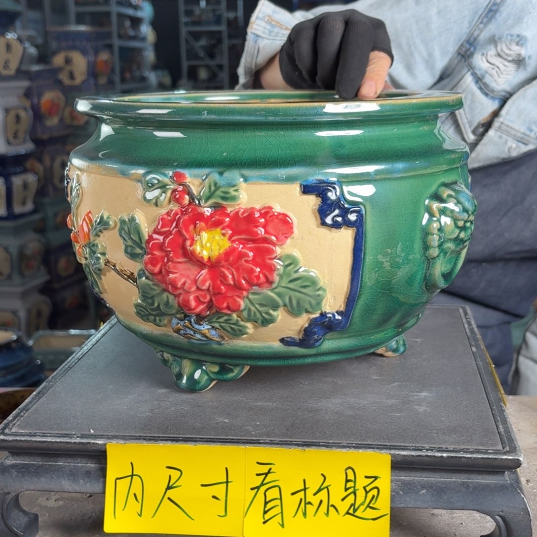 一风堂石湾花盆 内21*15