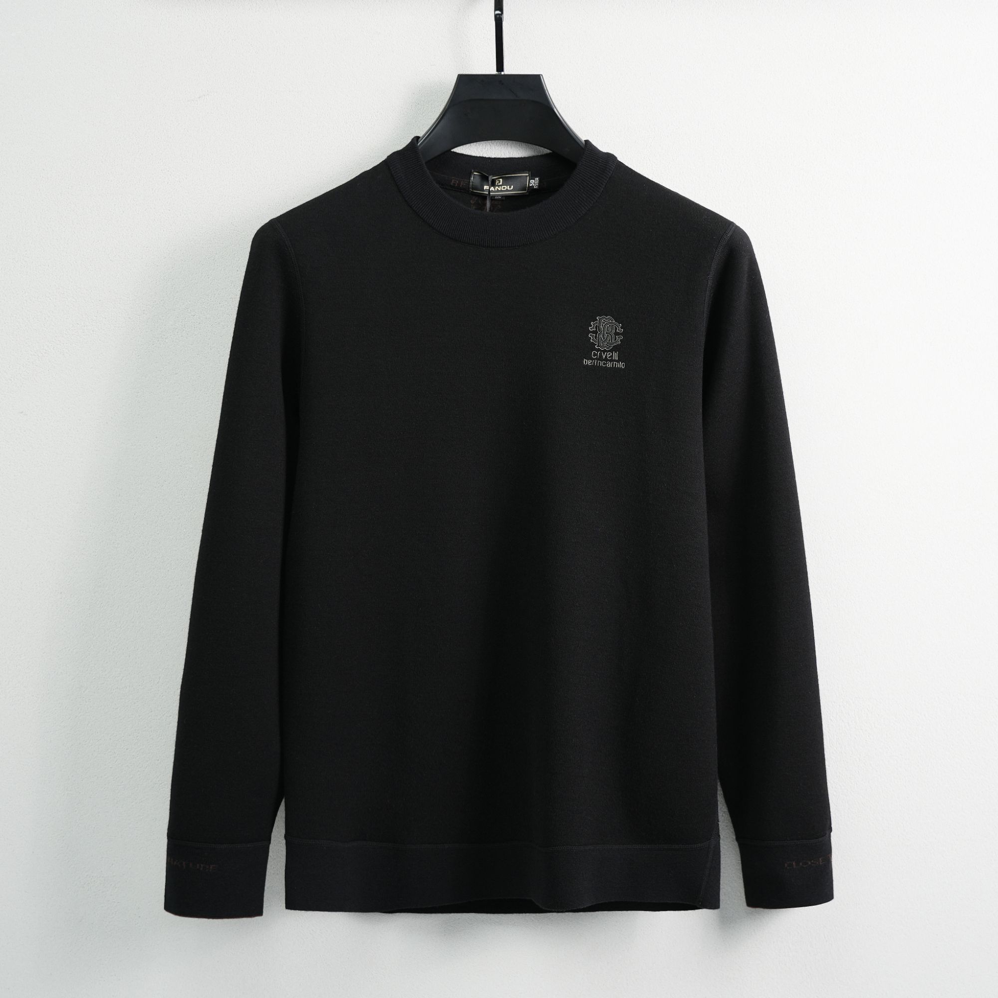 【巴尔赫】冬季加绒加厚男士高端轻奢时尚商务休闲针织卫衣89666