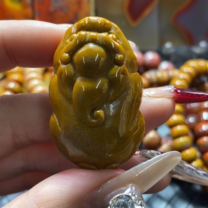 玛瑙/玉髓貔貅未镶嵌