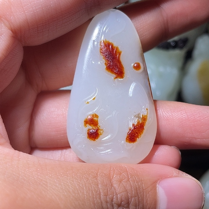 平***@和田玉未镶嵌颈饰