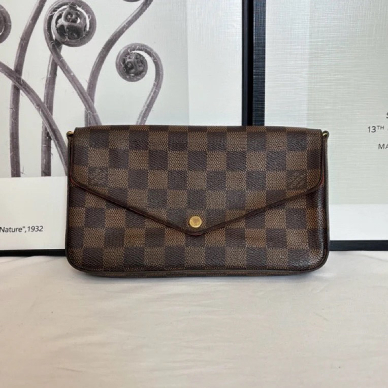 修复品LouisVuitton /路易威登棋盘格三合一单肩包