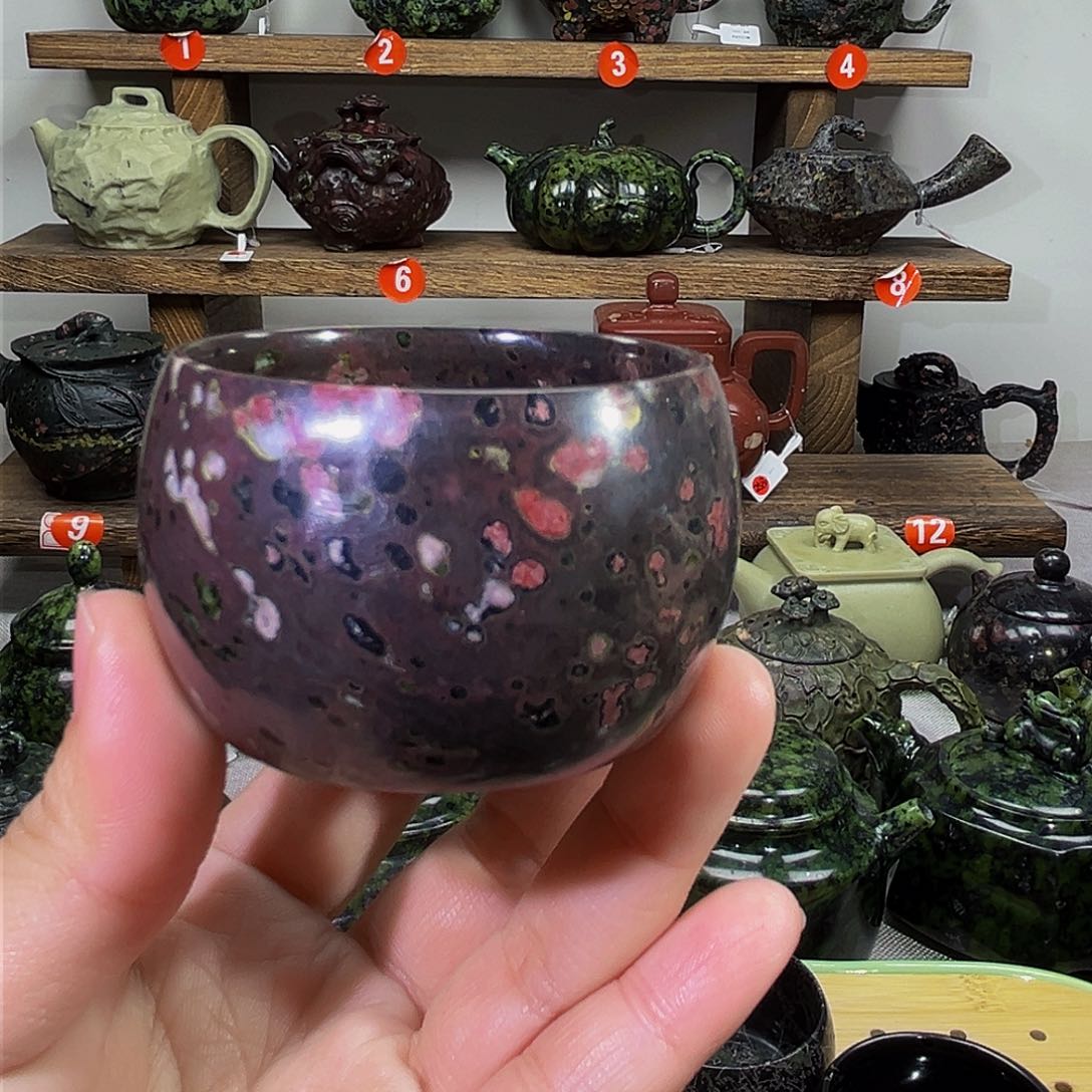 梅花玉圆鼓杯50cc茶杯