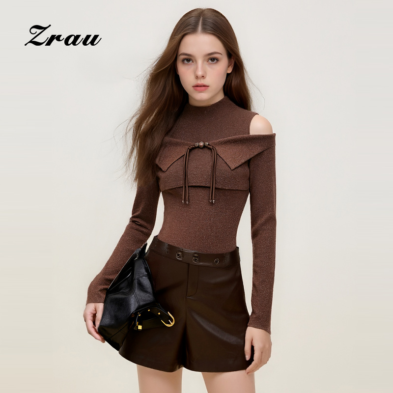 ZRAU设计感气质长袖针织衫Z1244M0029