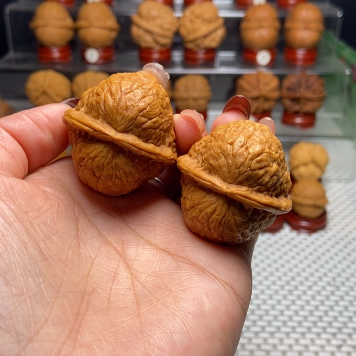 文玩核桃把件14太阳系元宝