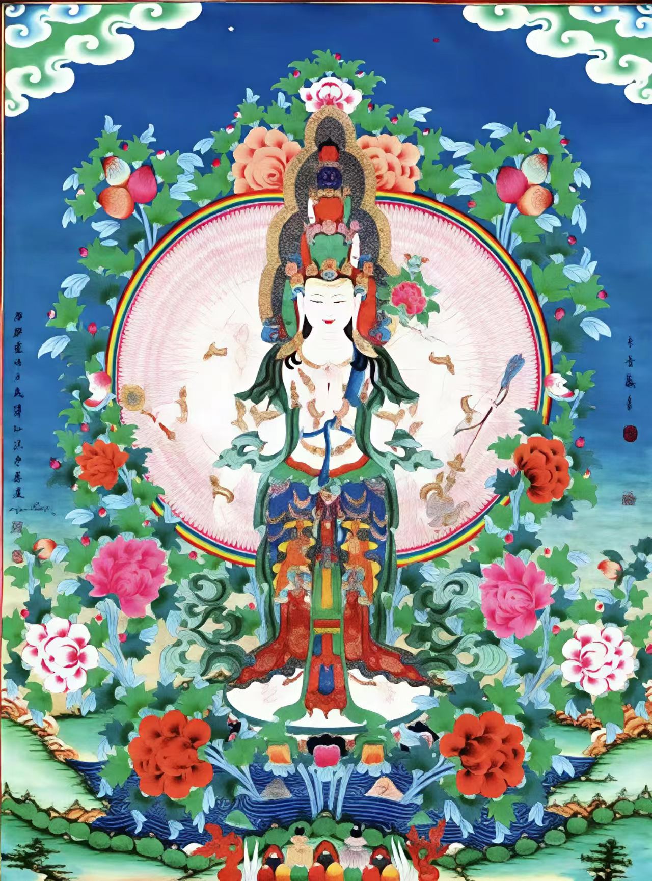 唐卡千手观音TK16085