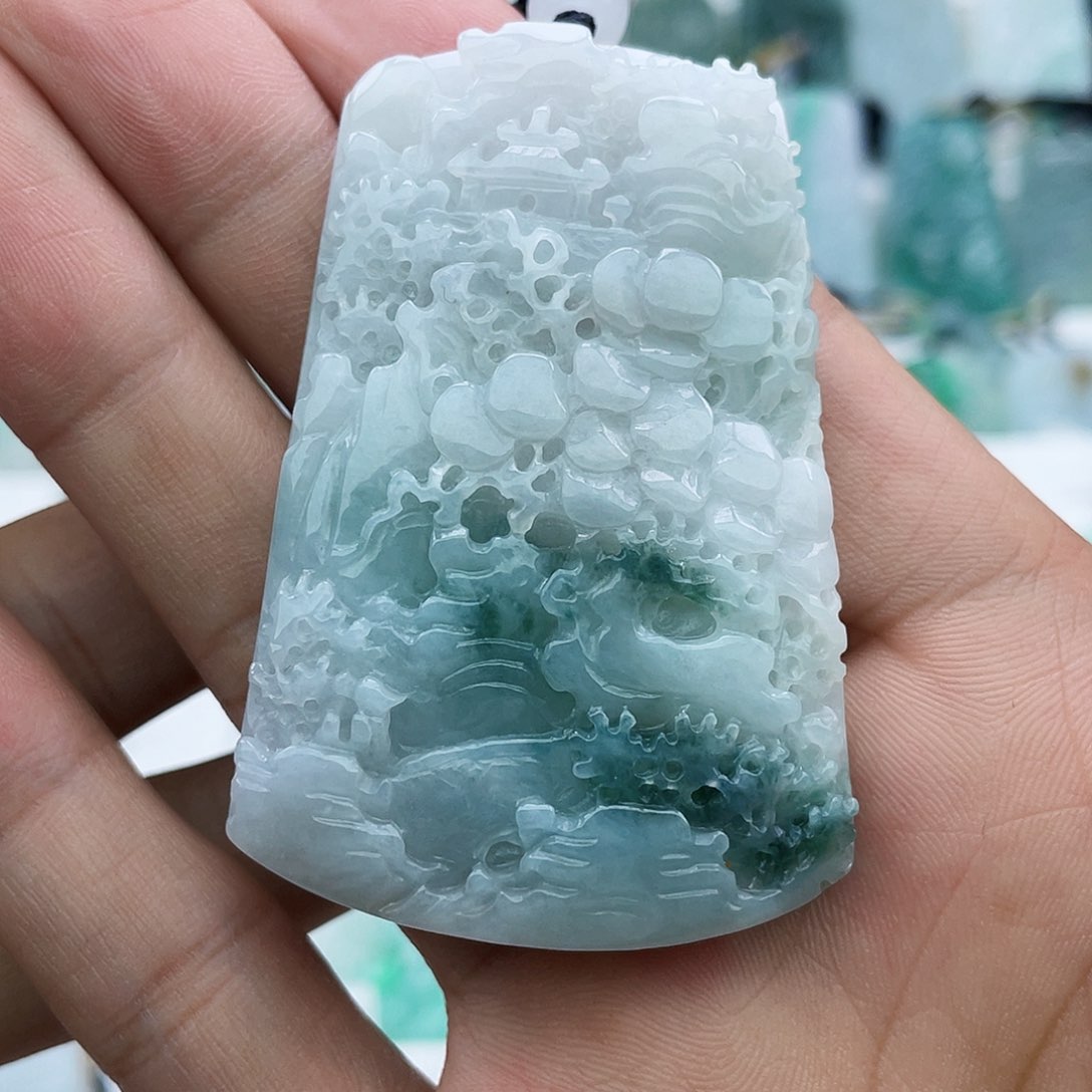 颈饰未镶嵌翡翠翡翠