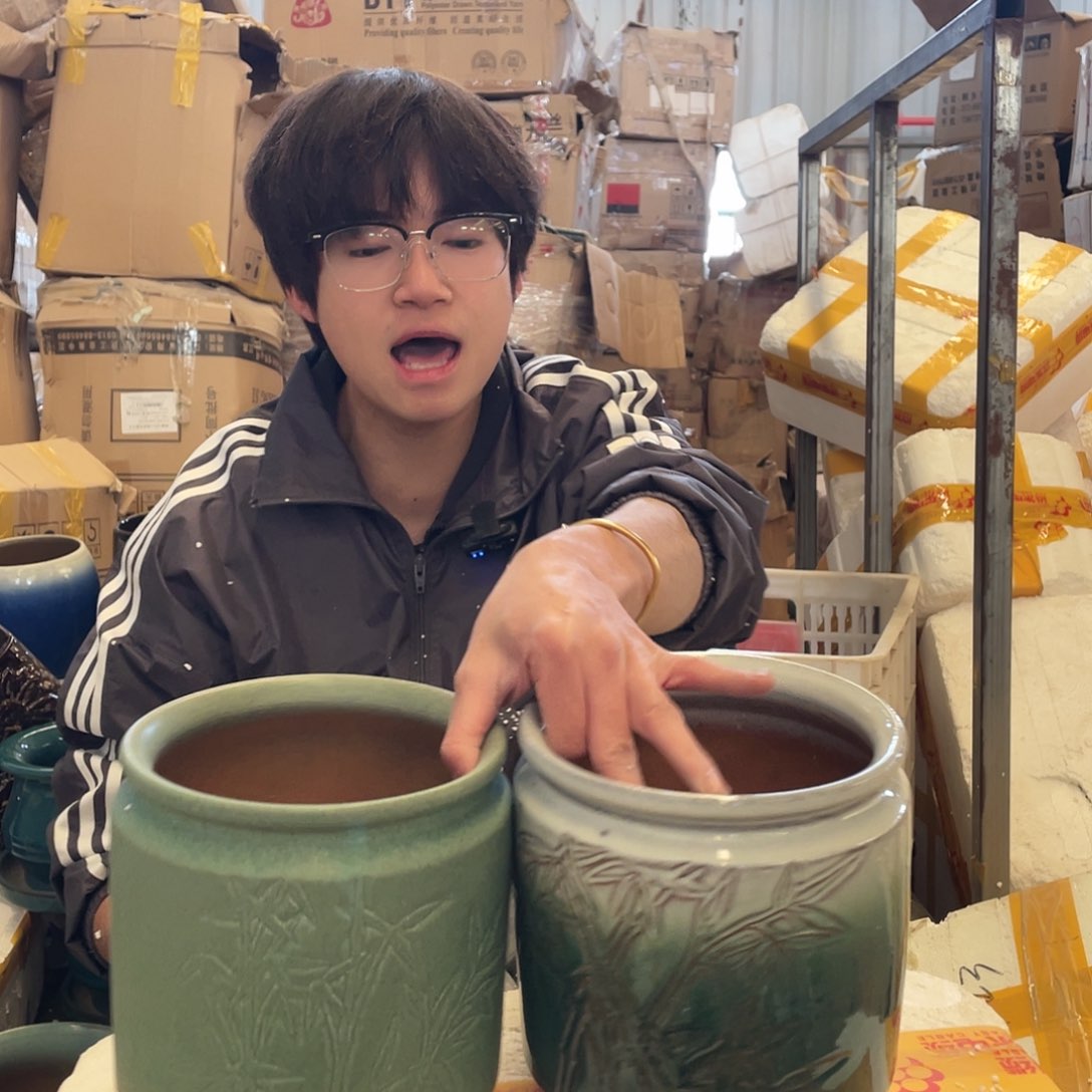 红陶宜兴紫砂花盆