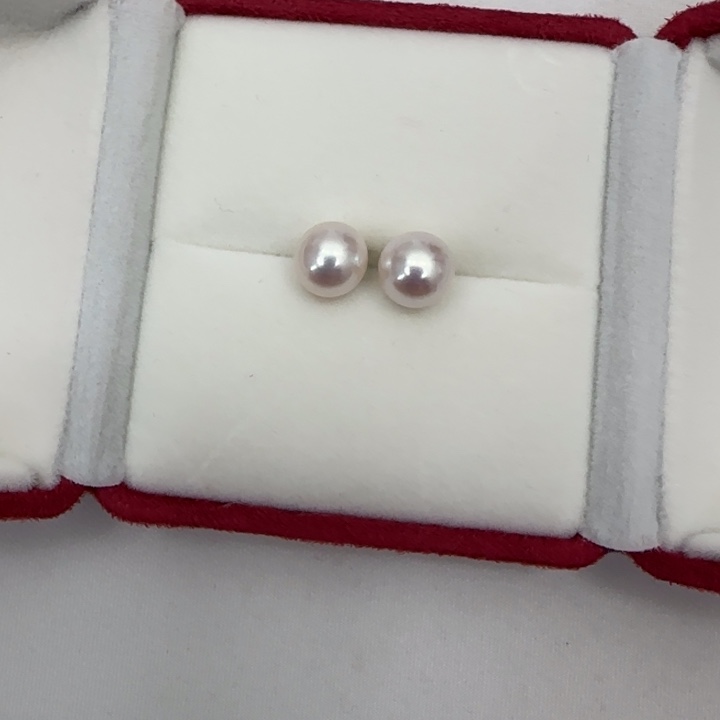 淡水珍珠耳饰银S925镶嵌