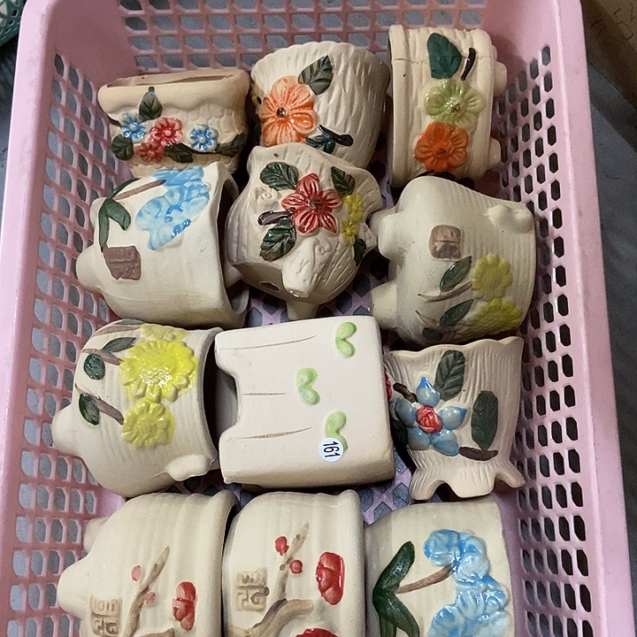 花盆单场满9.9发瑕疵捡漏十二个161