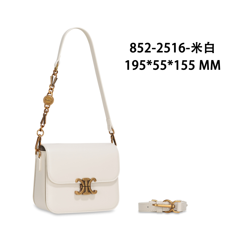 【特特甄选】GQ-2516-米白轻奢单根耐脏单肩包