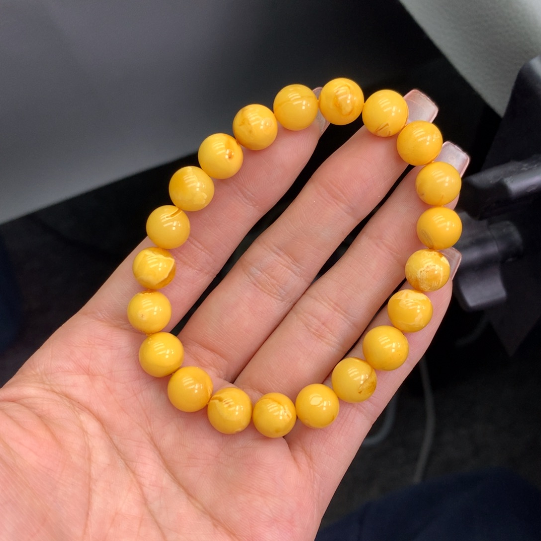 琥珀未镶嵌珠宝奇石9mm➕