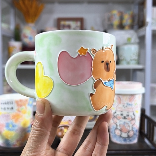 手绘高温釉下彩陶瓷