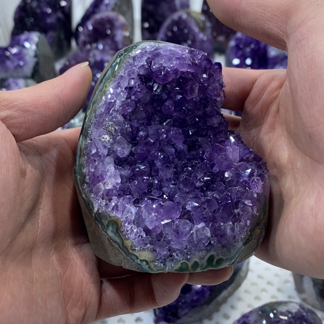 紫晶摆件摆件未镶嵌