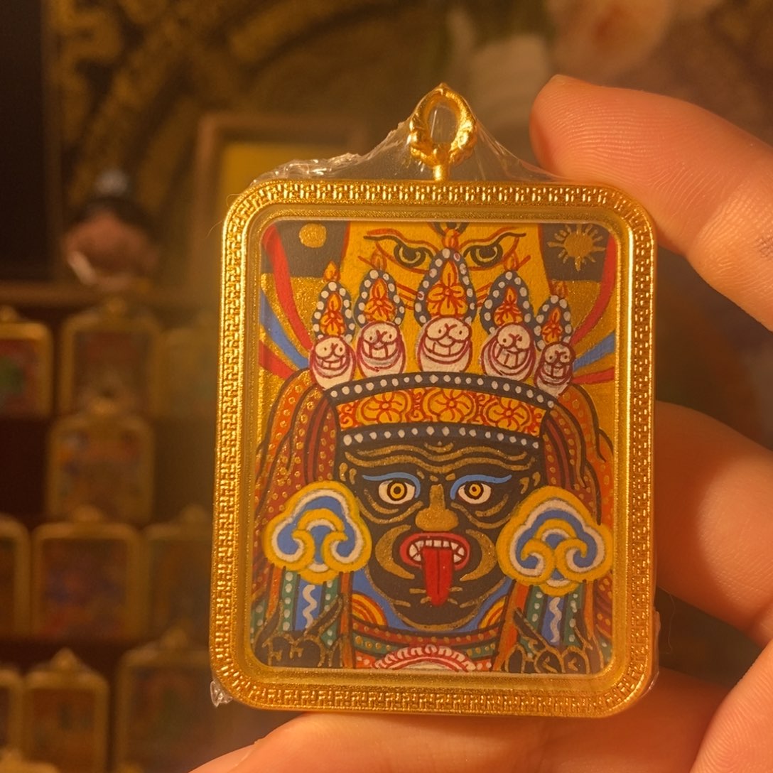 吊坠纯手绘唐卡扎基拉姆