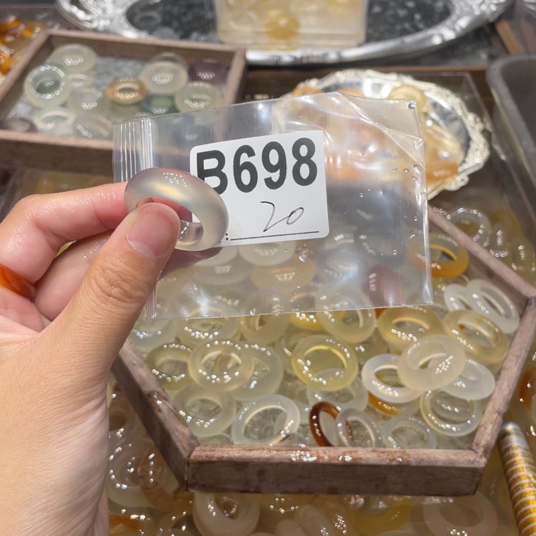 玛瑙/玉髓未镶嵌戒指698