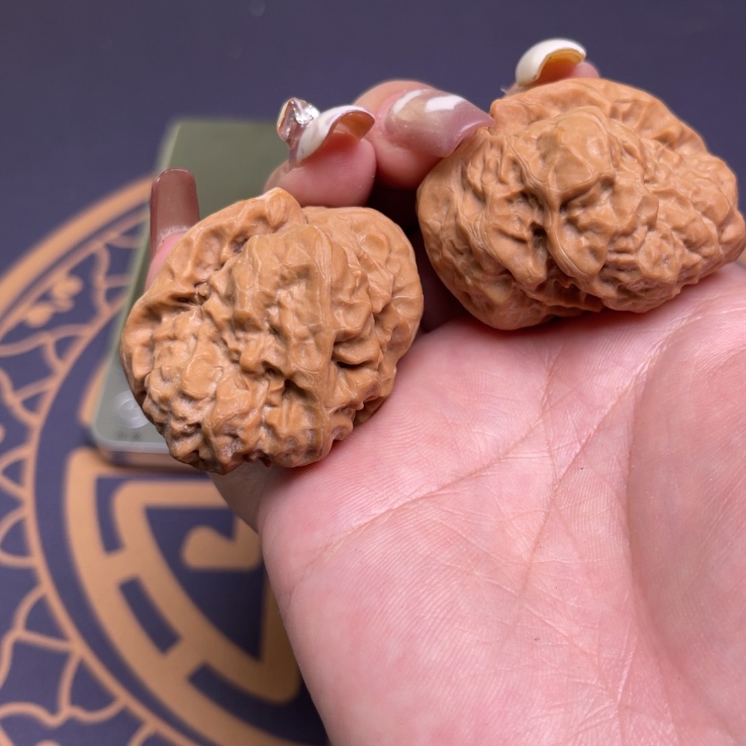 文玩核桃把件爽*！一帆风顺
