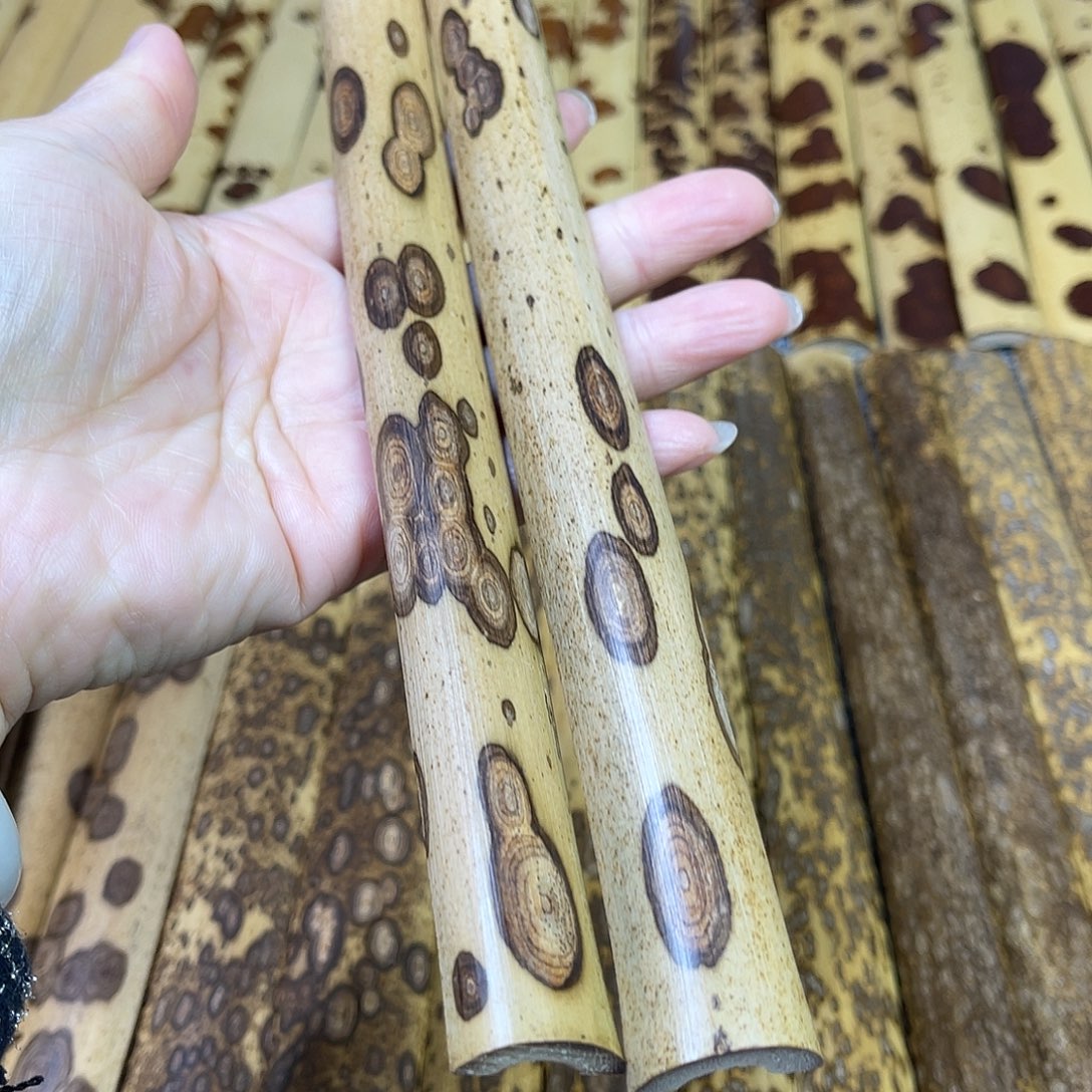 扇子精品梅录扇料一对