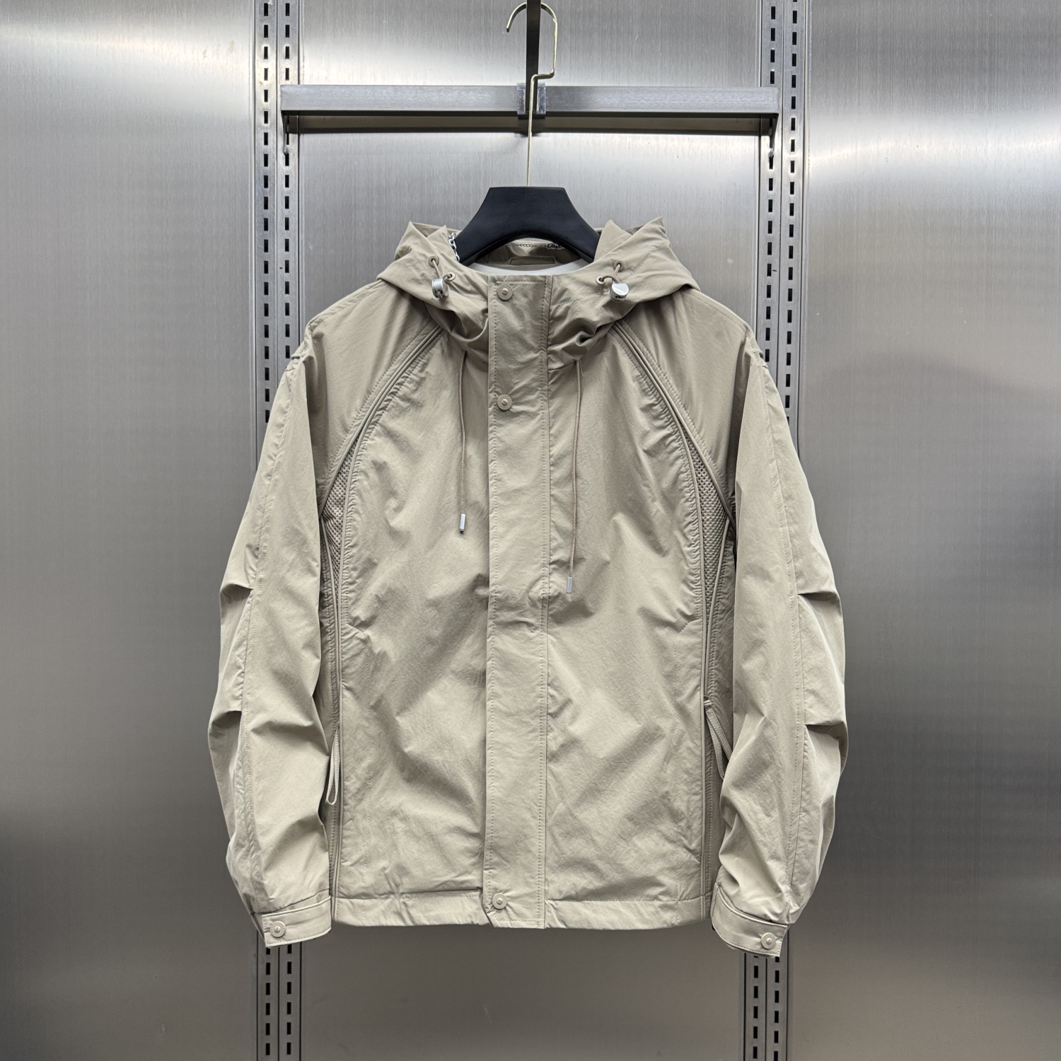 秋冬2025新款美式休闲拼接工装夹克男款潮牌痞帅连帽加厚加棉外套