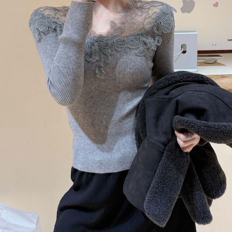 秋冬气质针织打底上衣（默认微瑕）