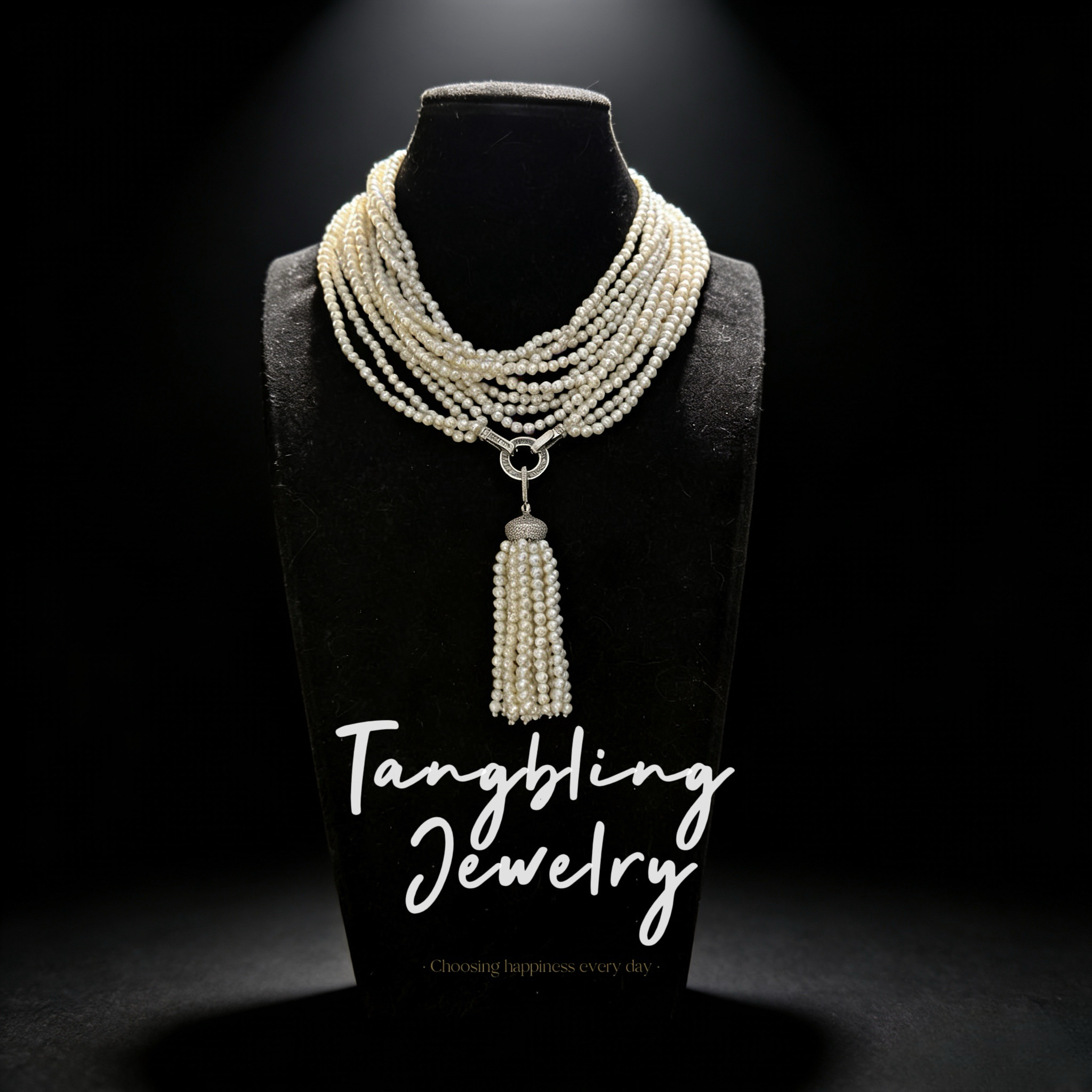 铜合金项链 高奢定制  百变戴法 一款多戴 珠珠项链 