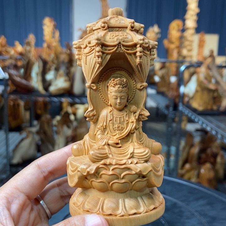 柏木（崖柏）西方三佛