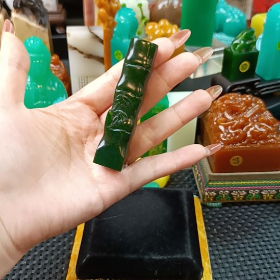 寿山石印石竹节石