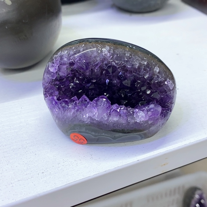 紫晶摆件未镶嵌x***e莹