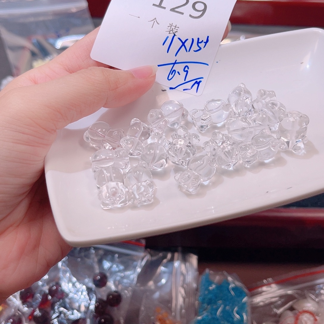 未镶嵌珠宝半成品水晶129 。     