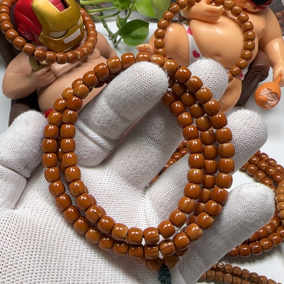 用***5橄榄核手串/手链老挝核尖脖挂6.5