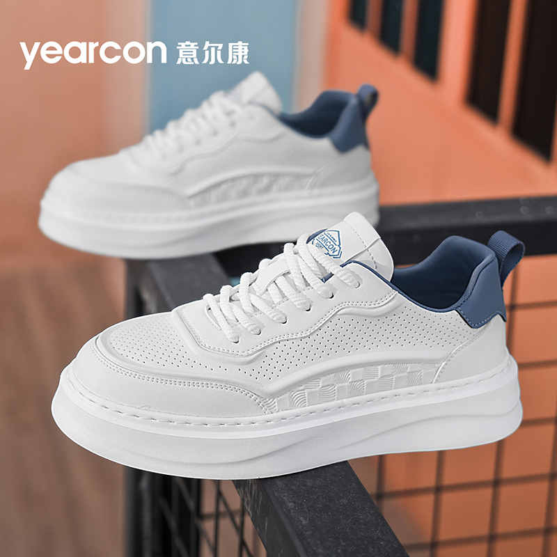 YEARCON/意尔康男鞋夏季时尚休闲潮流鞋男士通勤厚底增高时尚鞋男