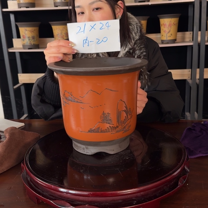 紫砂花盆紫砂花盆精品花盆