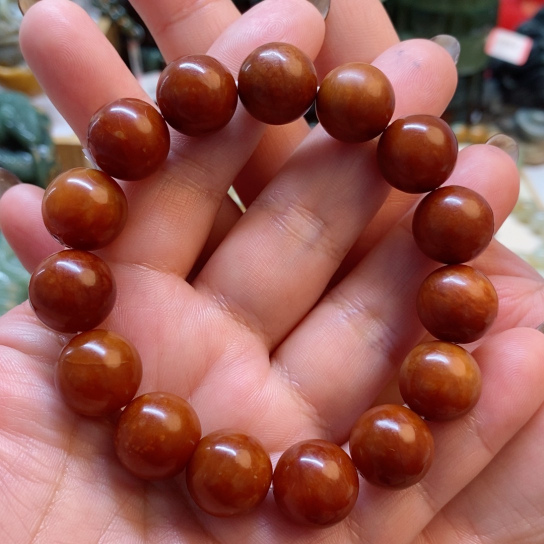 蛇纹石玉手串未镶嵌