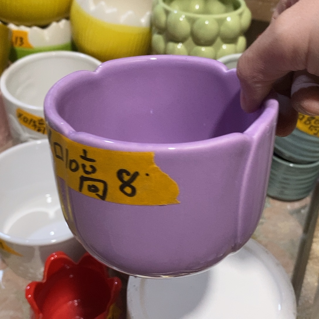 陶杯子陶盆有孔 瑕疵介意勿拍