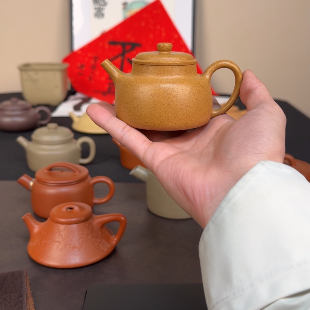 紫砂茶壶瑕疵老宕口黄金段岩心