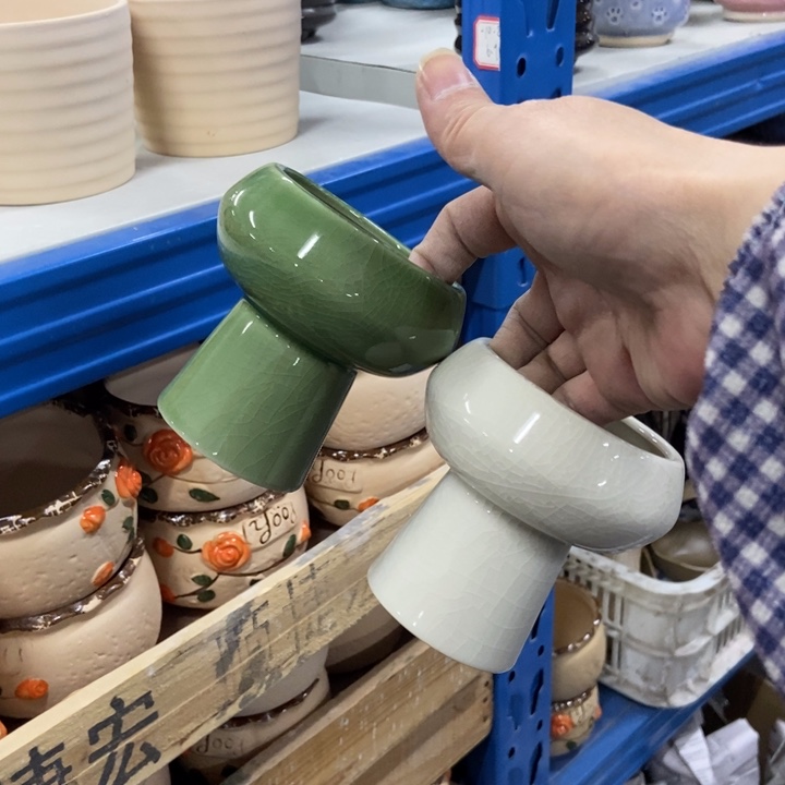 陶瓷花盆单场满9.9发7.5*8.8