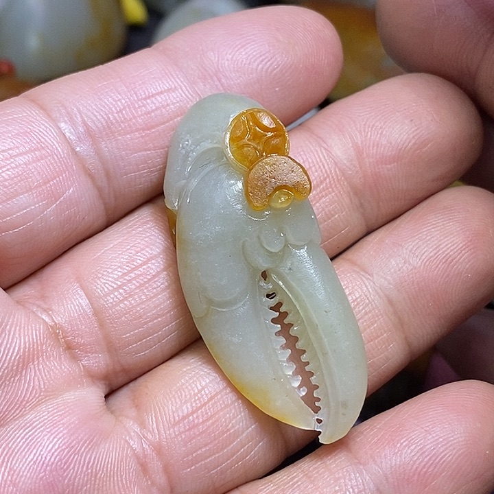 和田玉吊坠(不含链)未镶嵌