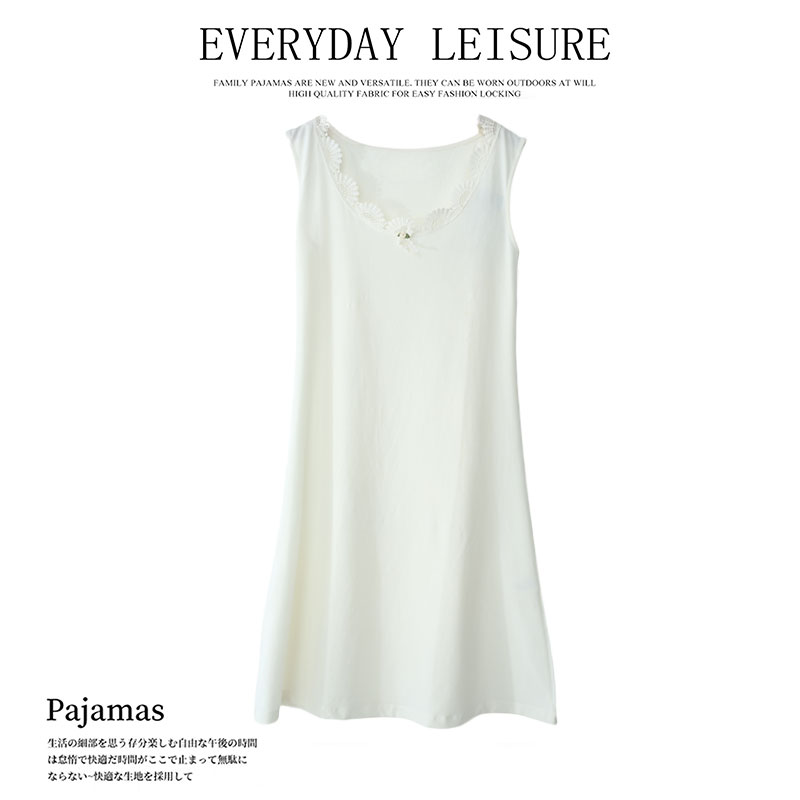 新款夏季女士无袖家居背心家居裙02204舒适亲肤透气柔软