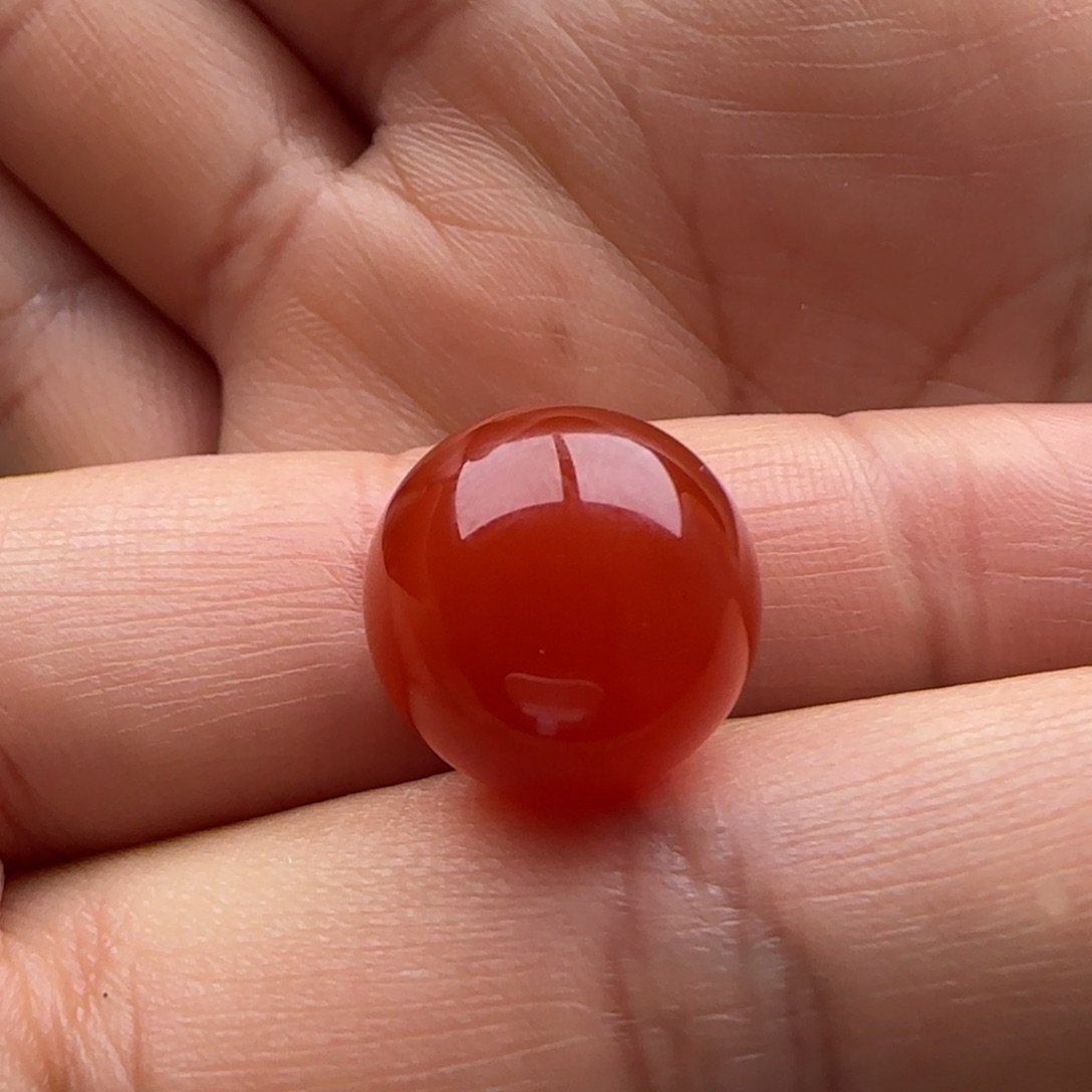 南红玛瑙圆珠14.9未镶嵌