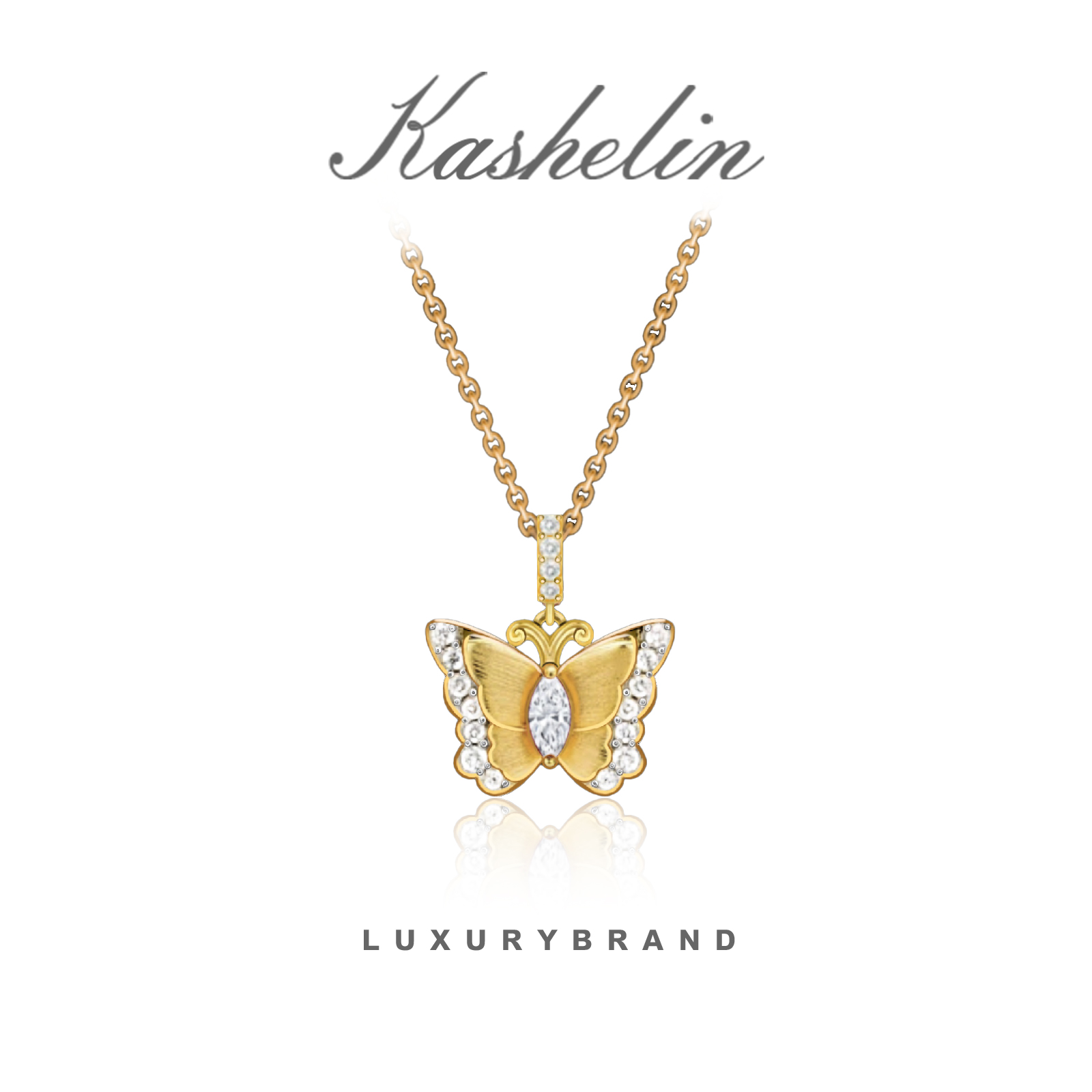 意【高定】BUQI设计师款蝴蝶项链~8890