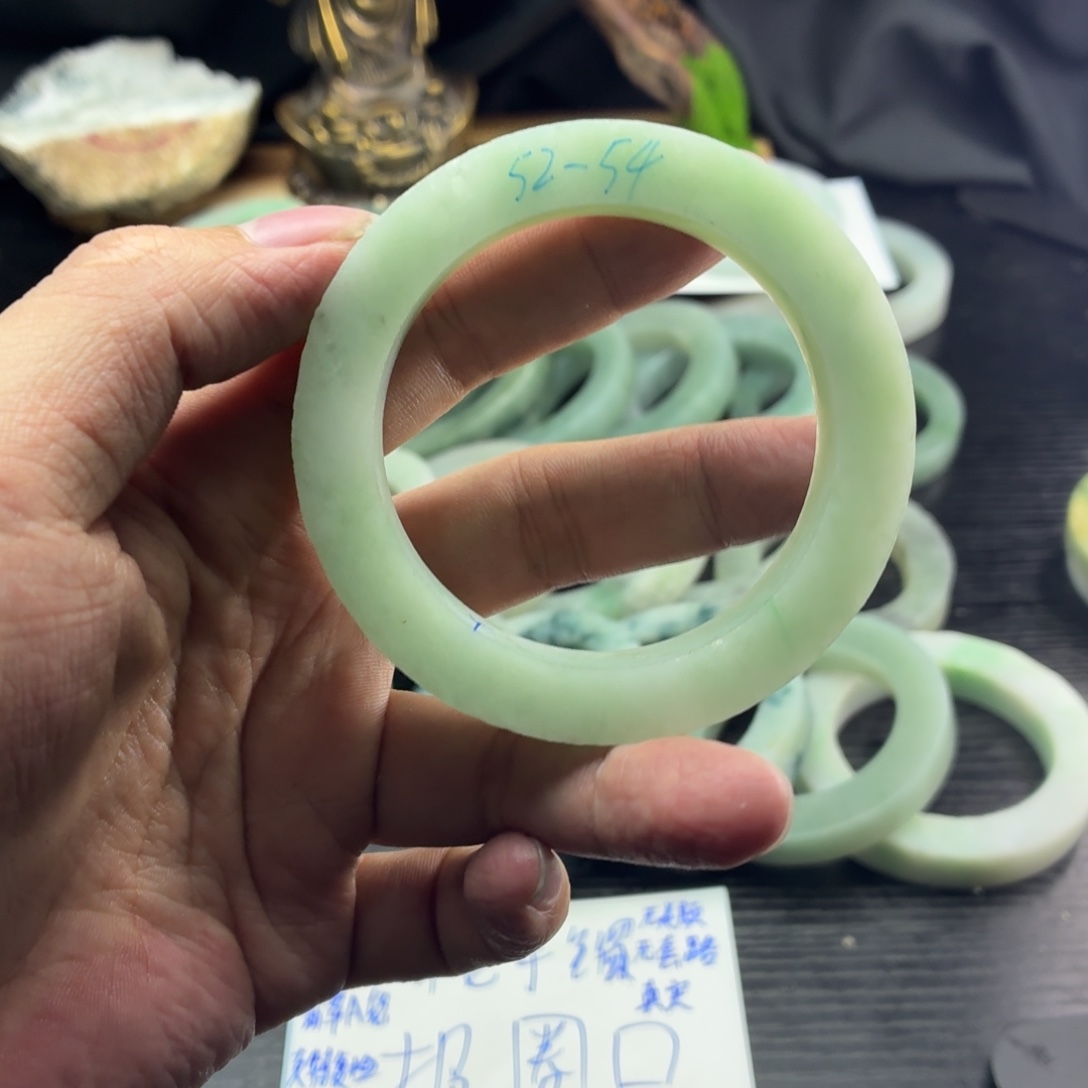 定制翡翠未镶嵌天然翡翠A货毛胚手镯定制