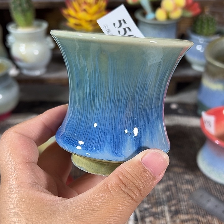 口7.5 手工花盆满30包邮