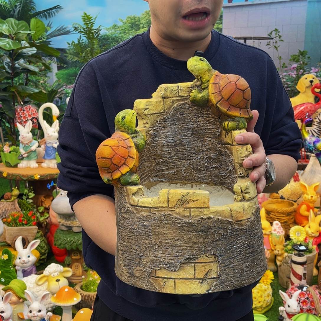 红陶花园庭院摆件