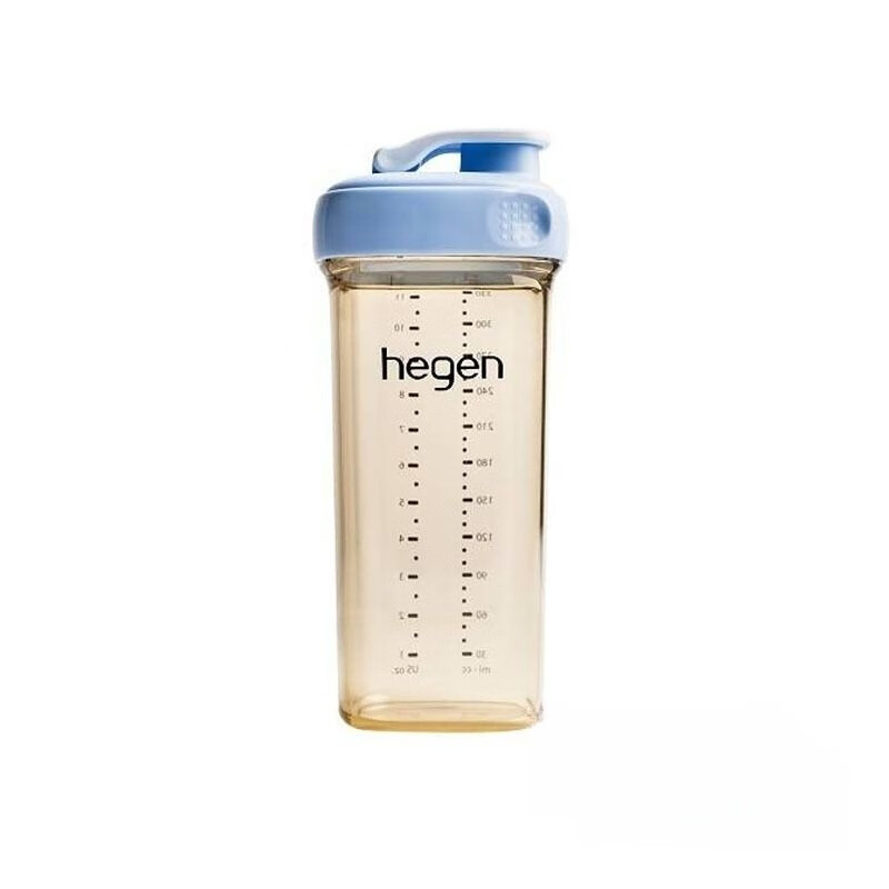 Hegen海格恩 PPSU多功能喝水杯莫兰迪蓝（24个月以上）330ml 1个防摔方便携带