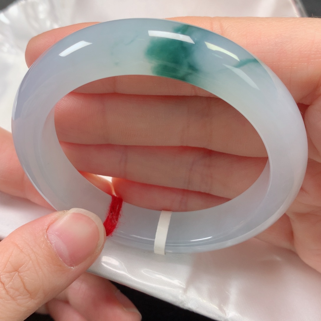 未镶嵌手镯翡翠缅甸天然翡翠手镯54