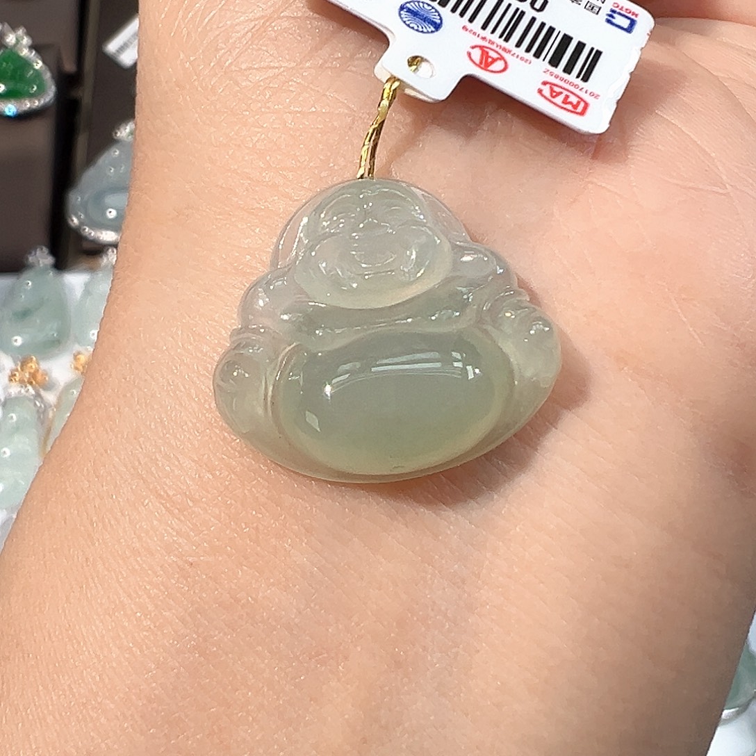 翡翠未镶嵌吊坠(不含链)佛公