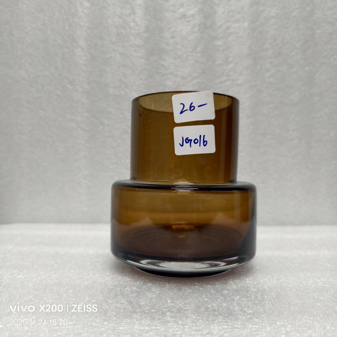 JG-016简约现代琉璃花瓶客厅餐桌插花艺术摆件