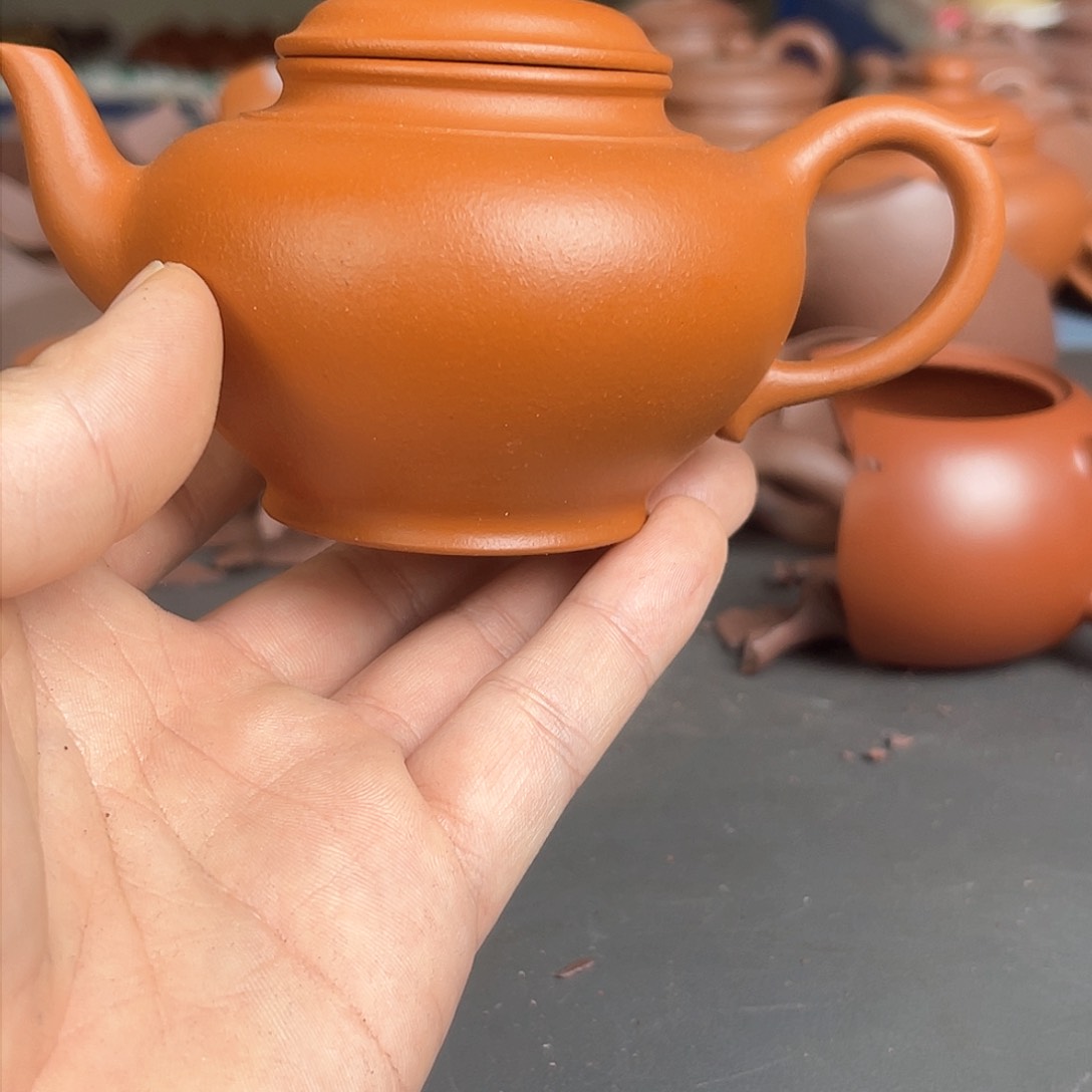 茶壶紫砂王慧朱泥笑樱