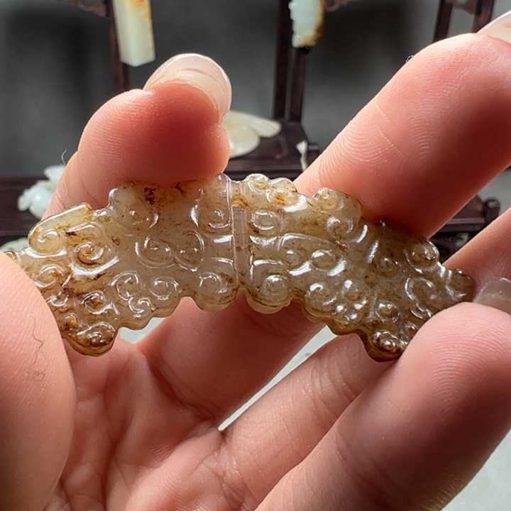 小***…和田玉未镶嵌挂件