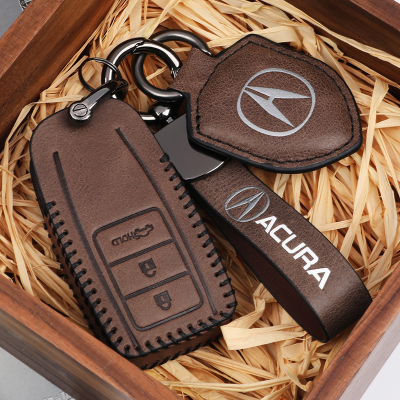 适用于讴歌钥匙套cdxrdxmdxnsxtlxl高档cdx车用真皮包壳扣男