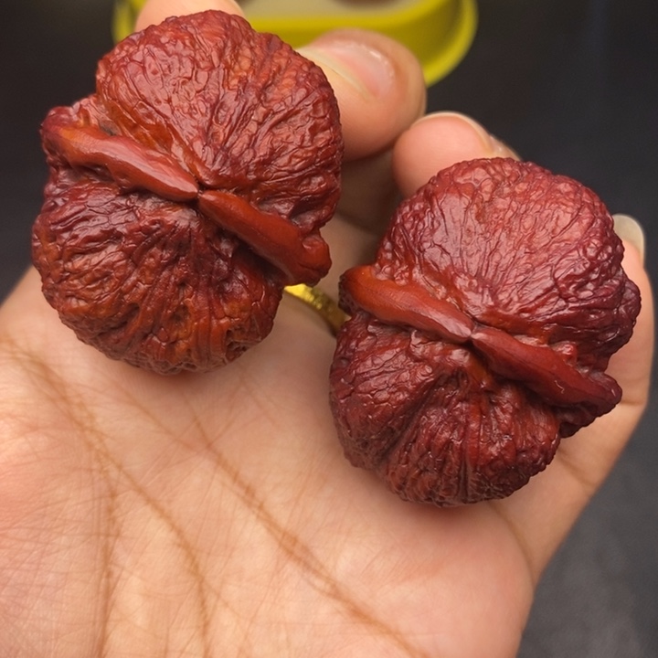 吊坠文玩核桃43尺鱼子金蟾54克